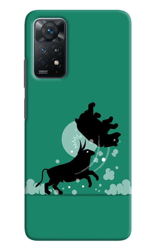 Bull Conqueror Redmi Note 11 Pro+ 5G Hard Case Back Cover by Casekaro
