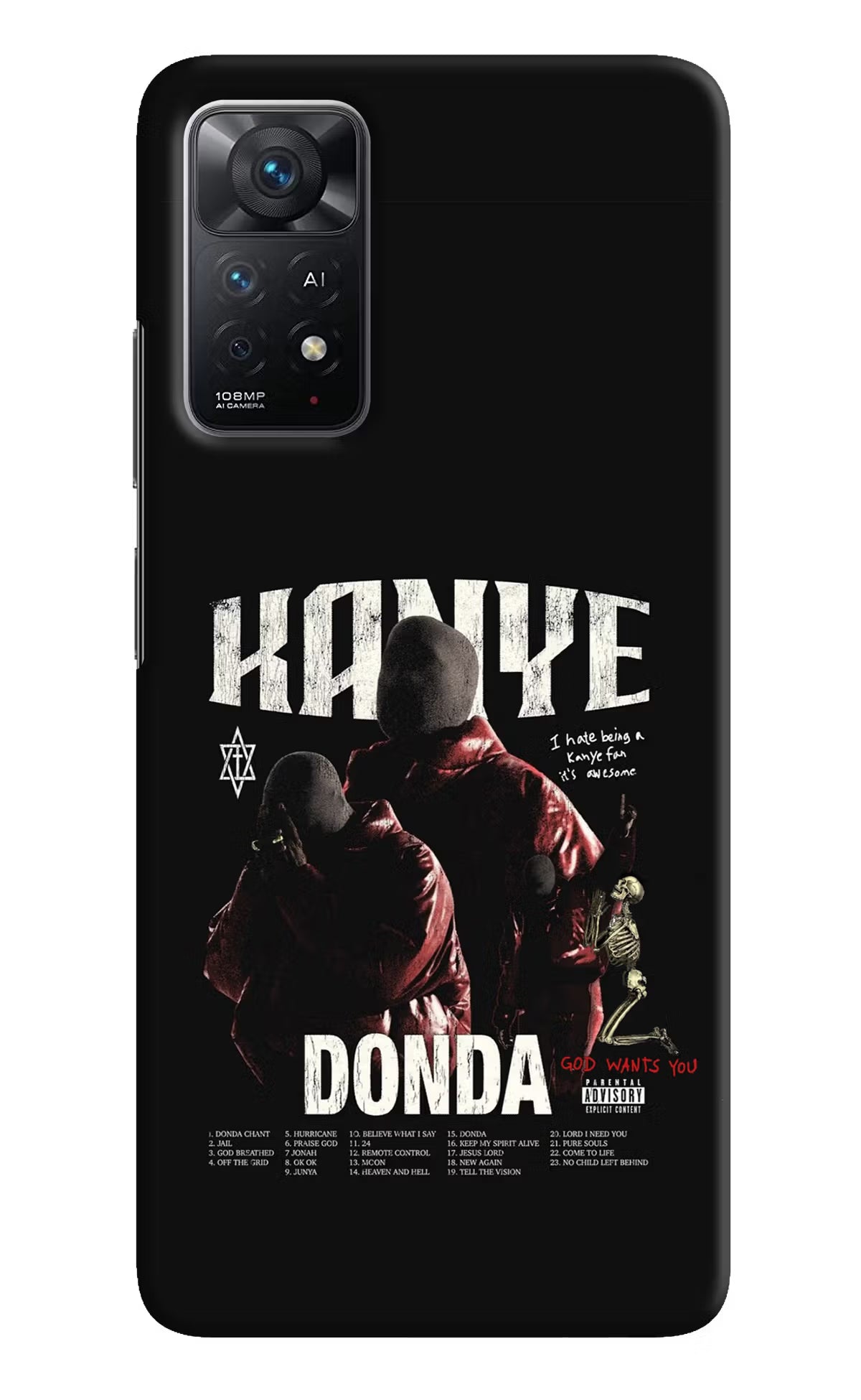 Donda Kanye West Redmi Note 11 Pro+ 5G Hard Case Back Cover by Casekaro