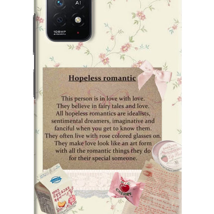 Hopeless Romantic Redmi Note 11 Pro+ 5G Hard Case Back Cover by Casekaro