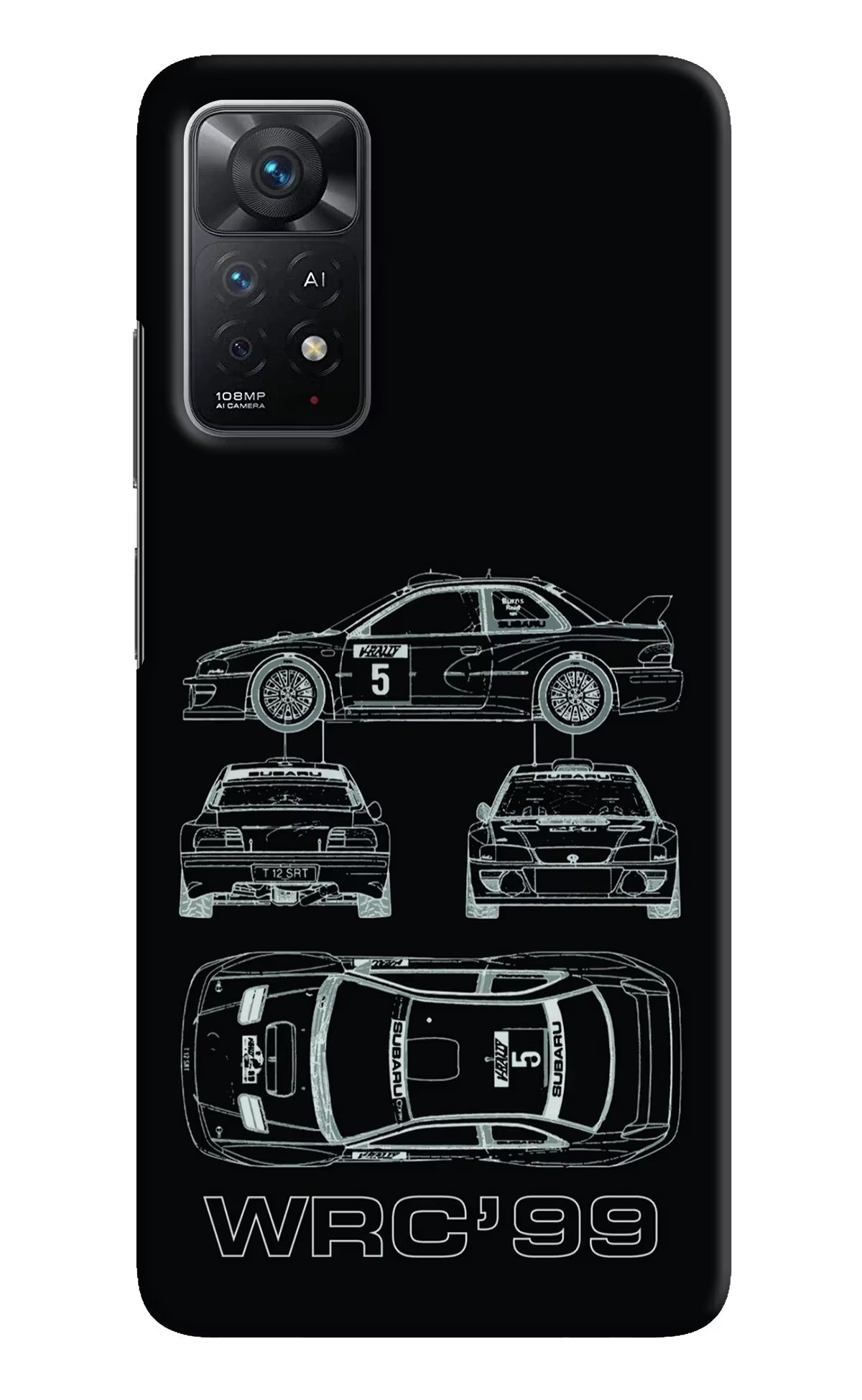 WRC'99 Redmi Note 11 Pro+ 5G Hard Case Back Cover by Casekaro