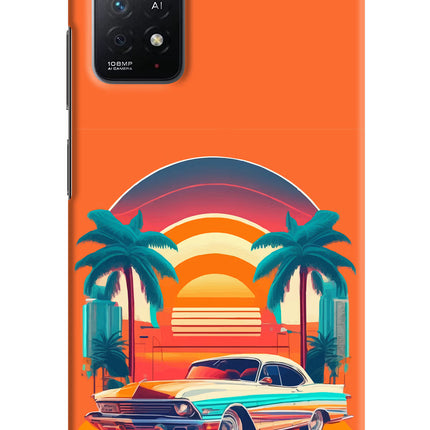Palm Drive 80s Redmi Note 11 Pro+ 5G Hard Case Back Cover by Casekaro