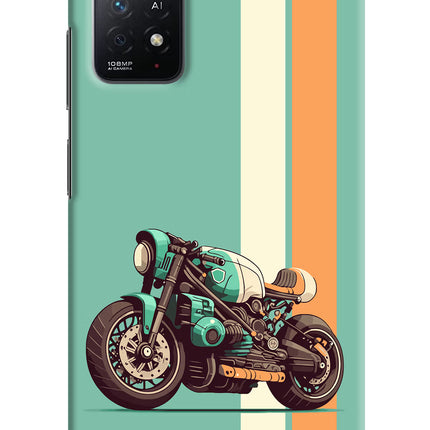 Striped Moto Drift Redmi Note 11 Pro+ 5G Hard Case Back Cover by Casekaro
