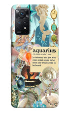 Aquarius Zodiac Redmi Note 11 Pro+ 5G Hard Case Back Cover by Casekaro