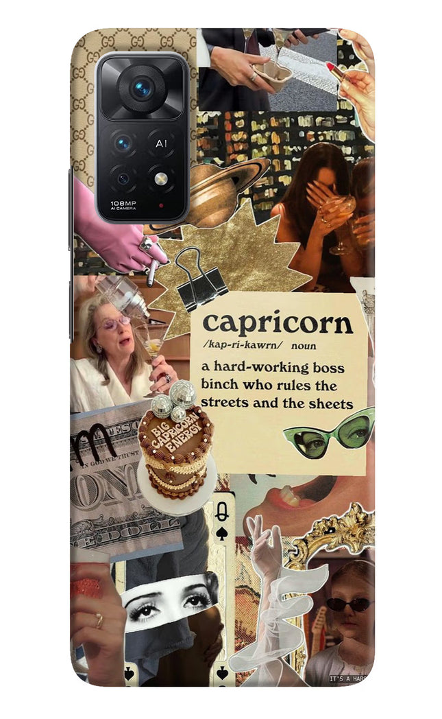 Capricorn Zodiac Redmi Note 11 Pro+ 5G Hard Case Back Cover by Casekaro