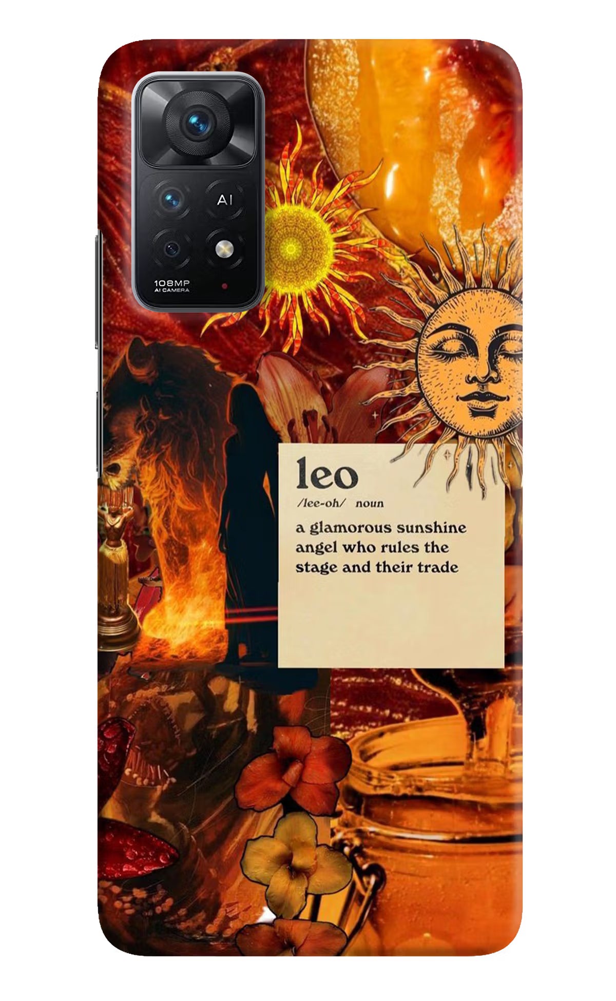 Leo Zodiac Redmi Note 11 Pro+ 5G Hard Case Back Cover by Casekaro