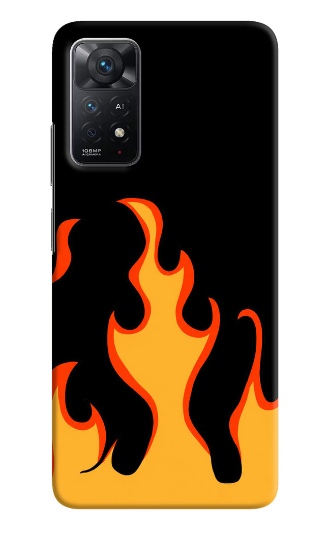 Fired Up – Black Redmi Note 11 Pro+ 5G Hard Case Back Cover by Casekaro