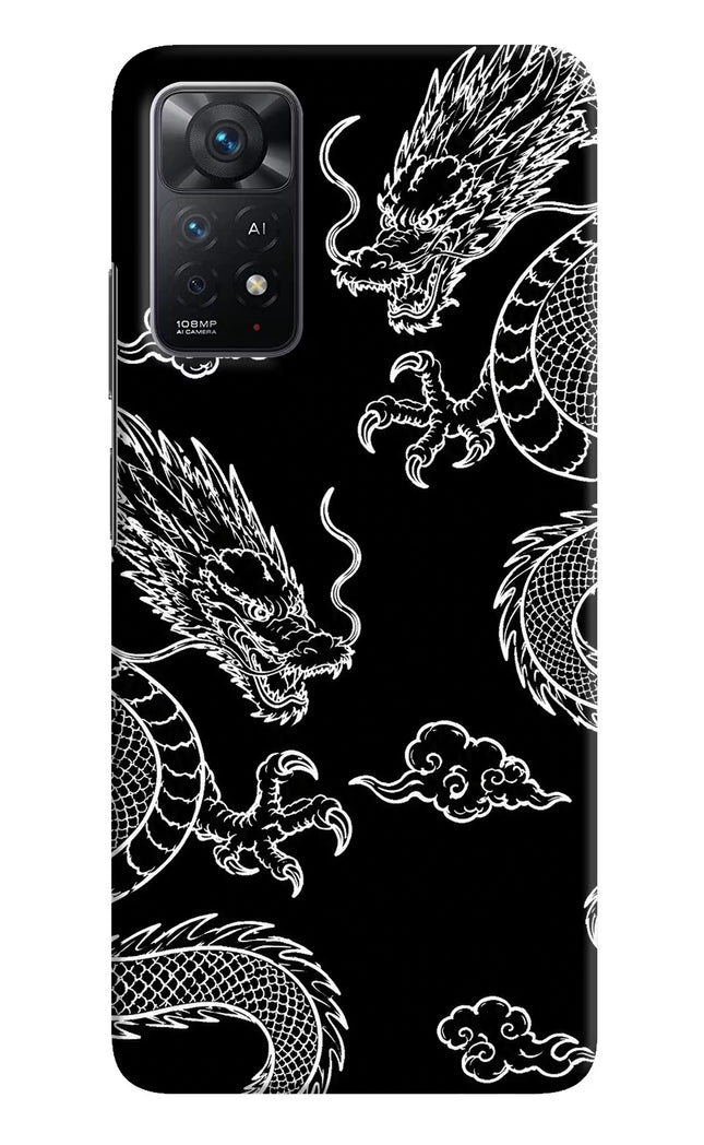 Twin Dragons Redmi Note 11 Pro+ 5G Hard Case Back Cover by Casekaro