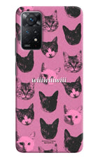 Pink Cats Redmi Note 11 Pro+ 5G Hard Case Back Cover by Casekaro