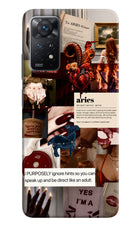 Zodiac Aries Redmi Note 11 Pro+ 5G Hard Case Back Cover by Casekaro