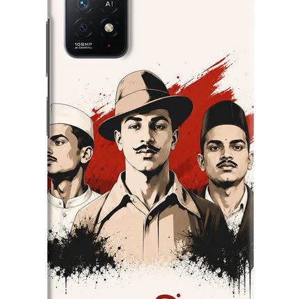 Bhagat Singh Trio Redmi Note 11 Pro+ 5G Hard Case Back Cover by Casekaro