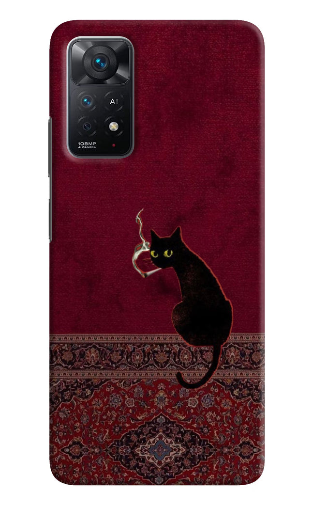 Midnight Cat Redmi Note 11 Pro+ 5G Hard Case Back Cover by Casekaro