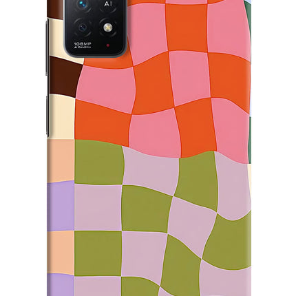 Wavy Grid Redmi Note 11 Pro+ 5G Hard Case Back Cover by Casekaro