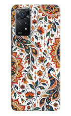 White Mayura Redmi Note 11 Pro+ 5G Hard Case Back Cover by Casekaro