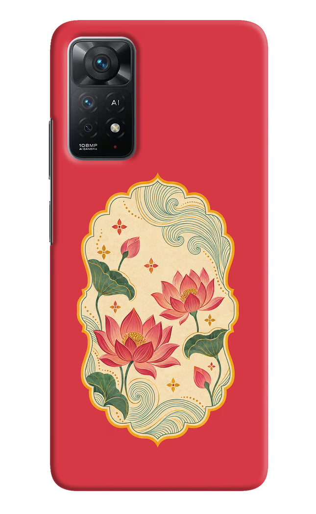 Pink Lotus Redmi Note 11 Pro+ 5G Hard Case Back Cover by Casekaro