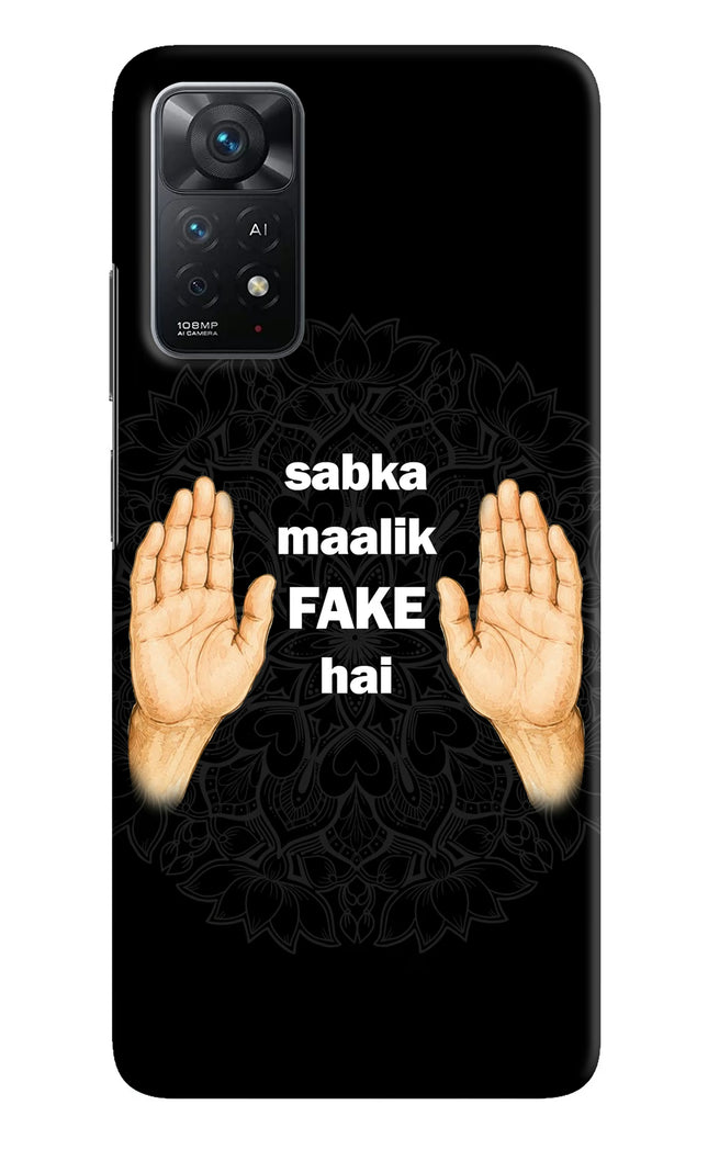 Sabka Malik Fake Redmi Note 11 Pro+ 5G Hard Case Back Cover by Casekaro