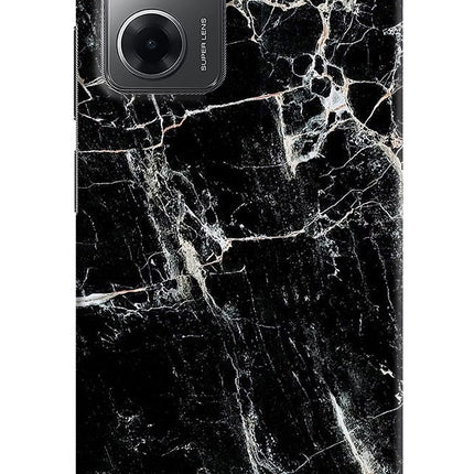 Black Marble Texture Redmi 11 Prime 5G Hard Case Back Cover by Casekaro