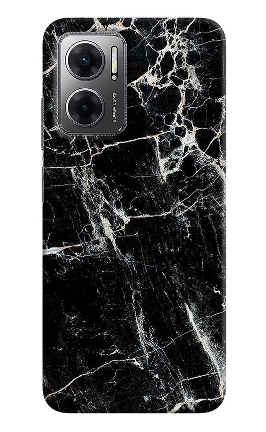 Black Marble Texture Redmi 11 Prime 5G Hard Case Back Cover by Casekaro