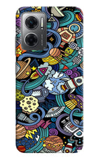 Space Abstract Redmi 11 Prime 5G Hard Case Back Cover by Casekaro