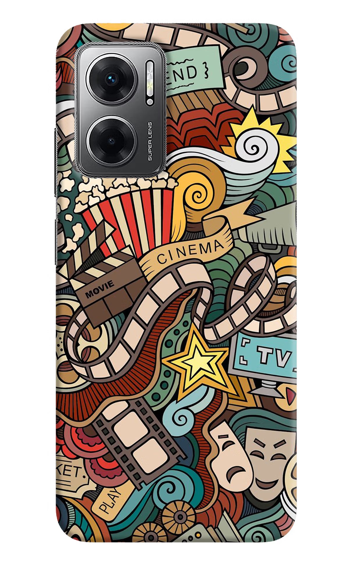 Cinema Abstract Redmi 11 Prime 5G Hard Case Back Cover by Casekaro