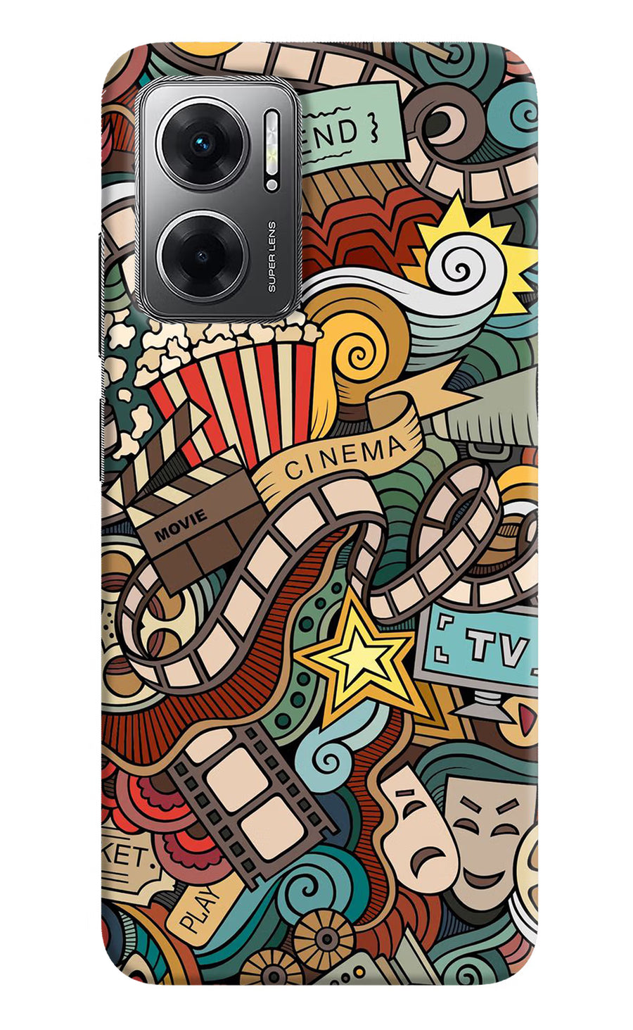 Cinema Abstract Redmi 11 Prime 5G Back Cover, Hard case