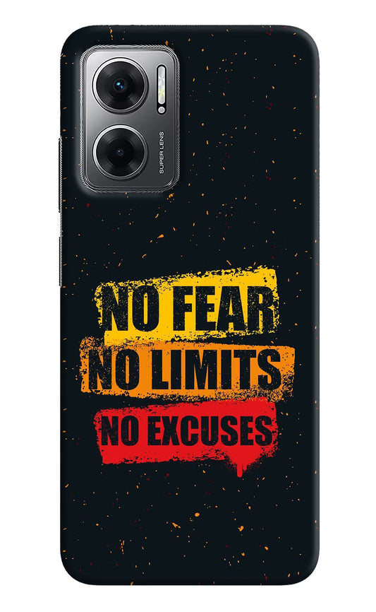 No Fear No Limits No Excuse Redmi 11 Prime 5G Hard Case Back Cover by Casekaro