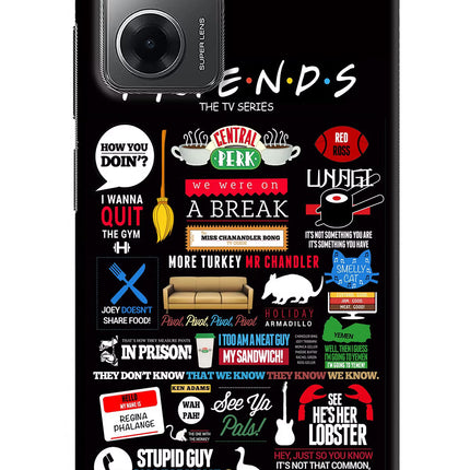 FRIENDS Redmi 11 Prime 5G Hard Case Back Cover by Casekaro