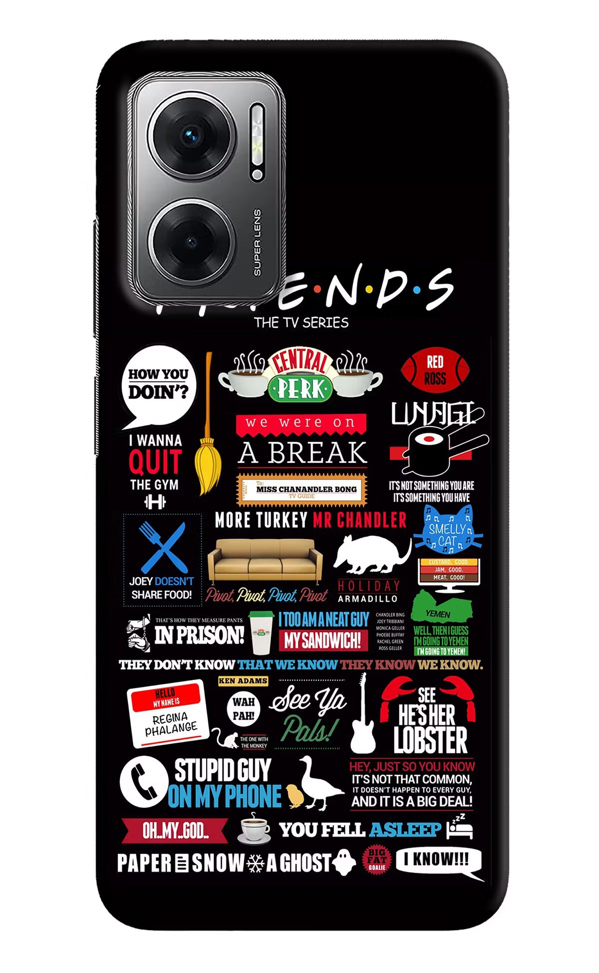 FRIENDS Redmi 11 Prime 5G Hard Case Back Cover by Casekaro