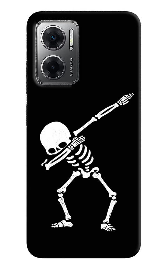 Dabbing Skeleton Art Redmi 11 Prime 5G Hard Case Back Cover by Casekaro