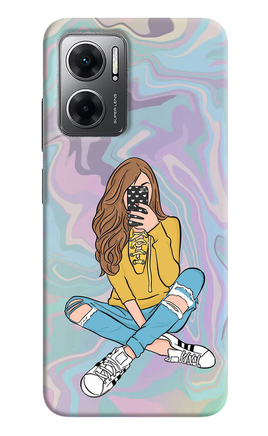 Selfie Girl Redmi 11 Prime 5G Hard Case Back Cover by Casekaro