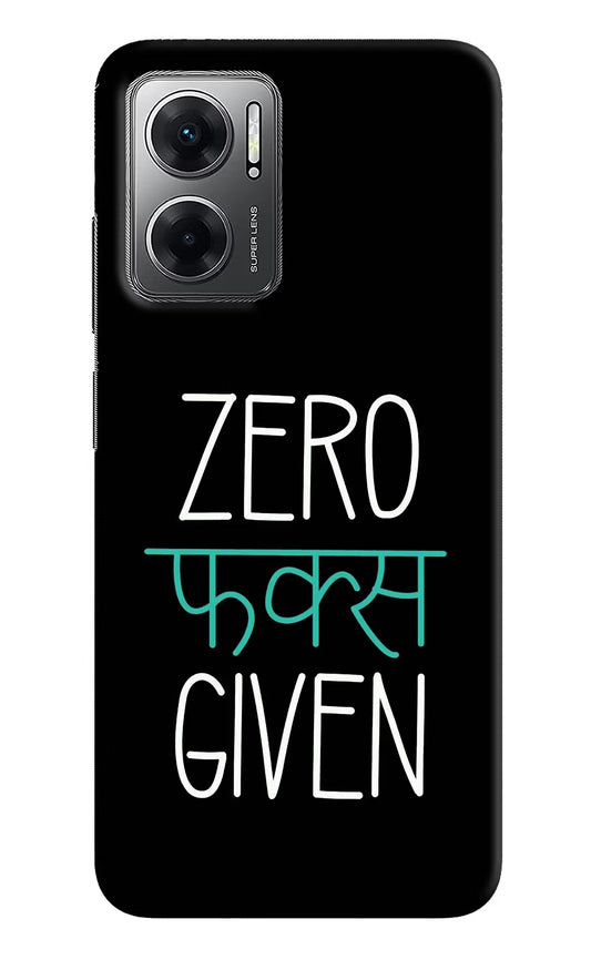Zero Fucks Given Redmi 11 Prime 5G Hard Case Back Cover by Casekaro