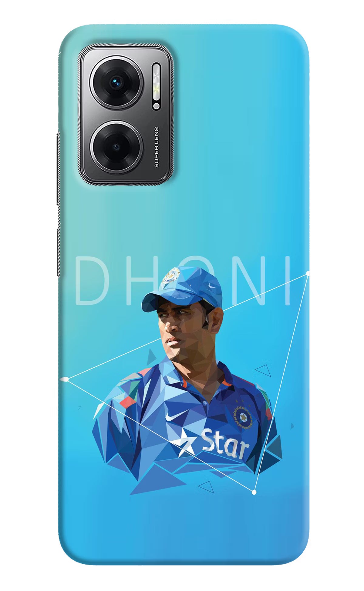 Dhoni Artwork Redmi 11 Prime 5G Hard Case Back Cover by Casekaro