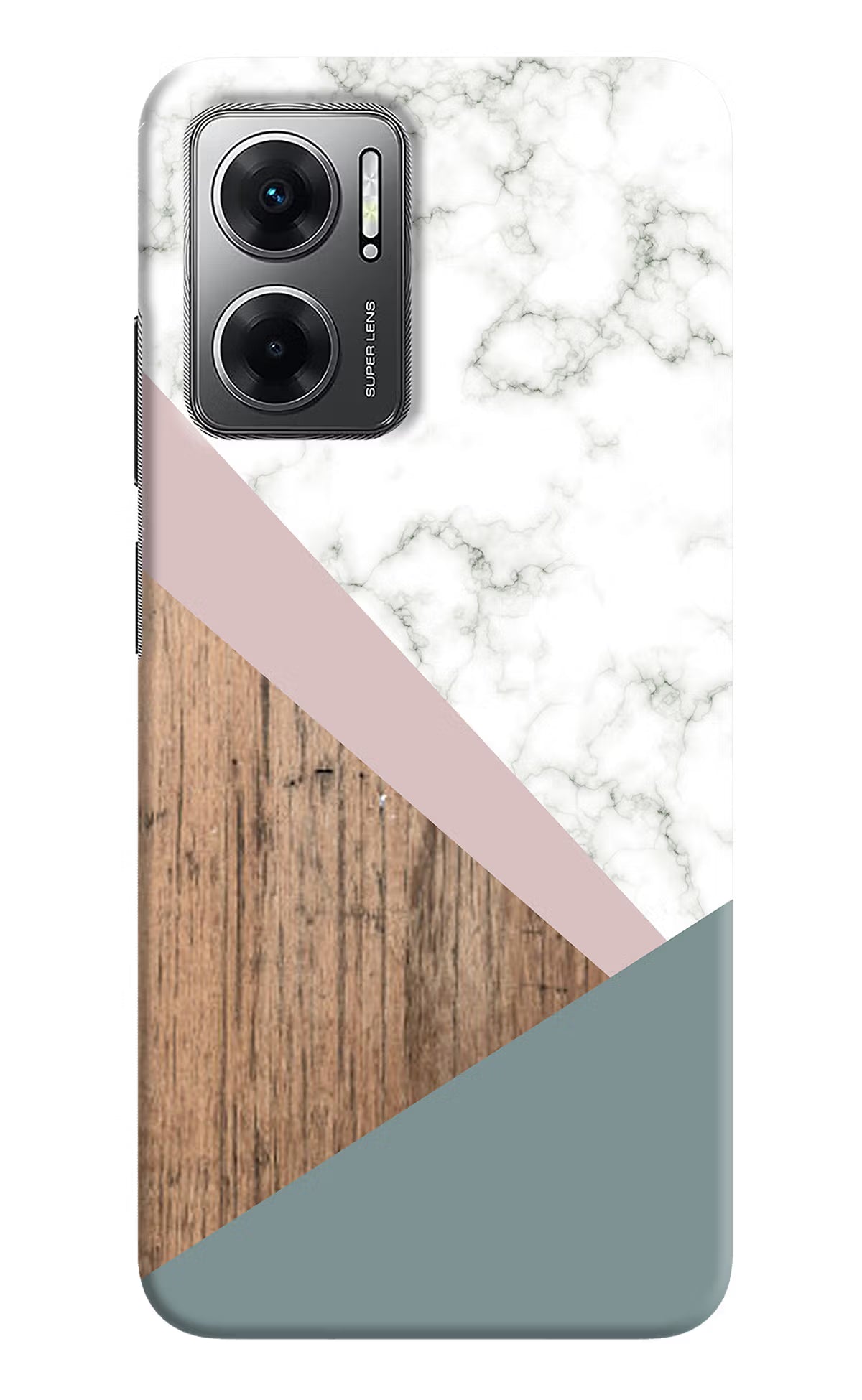 Marble wood Abstract Redmi 11 Prime 5G Hard Case Back Cover by Casekaro