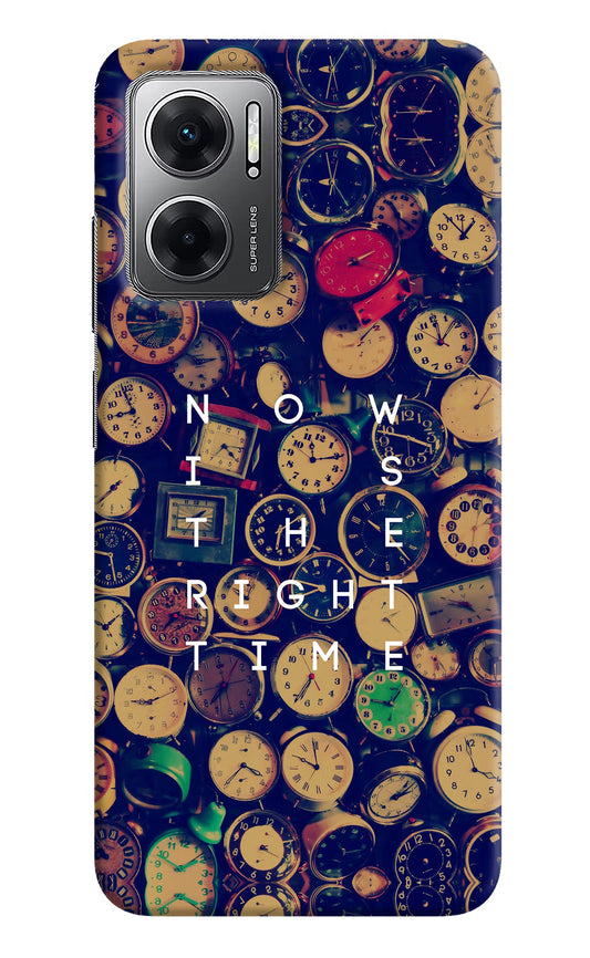 Now is the Right Time Quote Redmi 11 Prime 5G Hard Case Back Cover by Casekaro