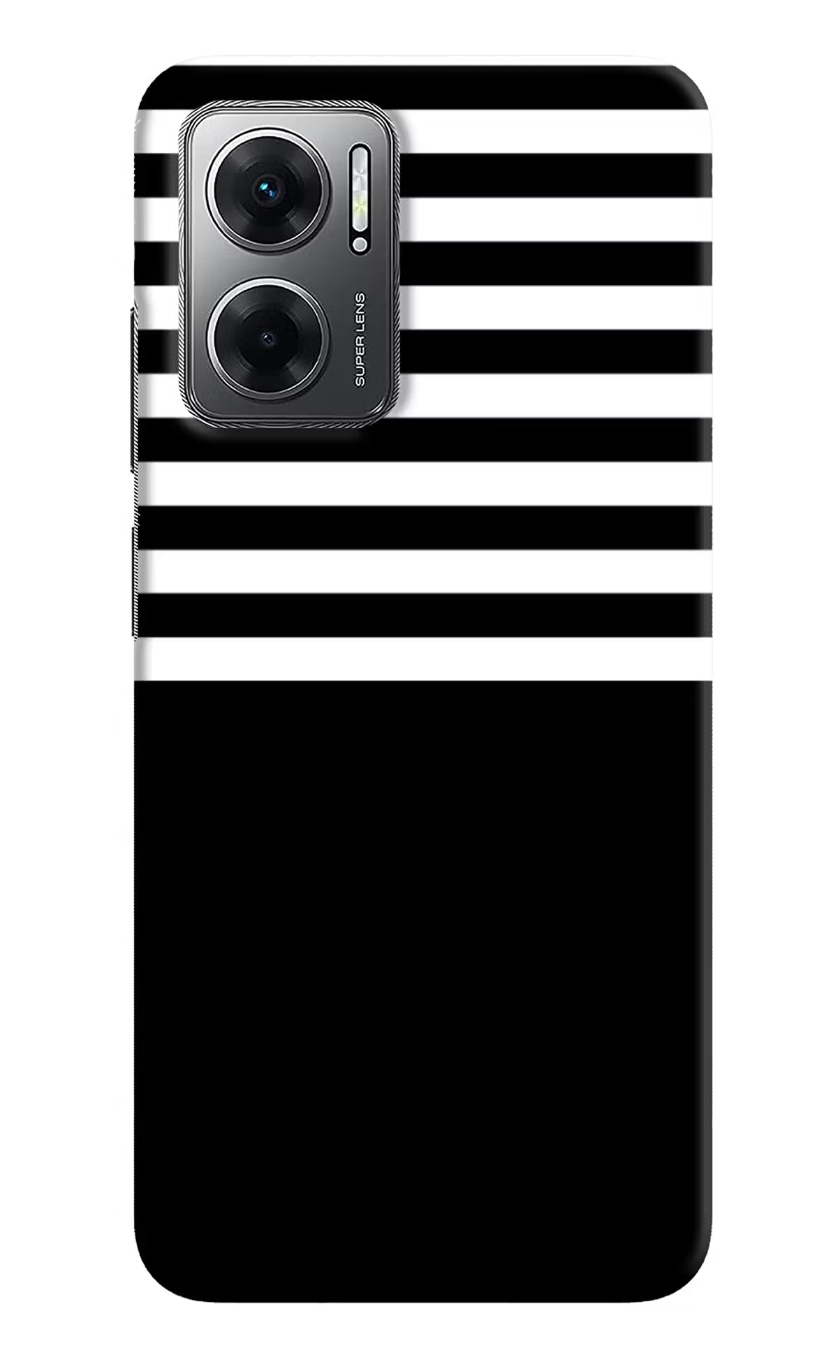 Black and White Print Redmi 11 Prime 5G Hard Case Back Cover by Casekaro