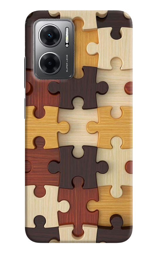 Wooden Puzzle Redmi 11 Prime 5G Hard Case Back Cover by Casekaro