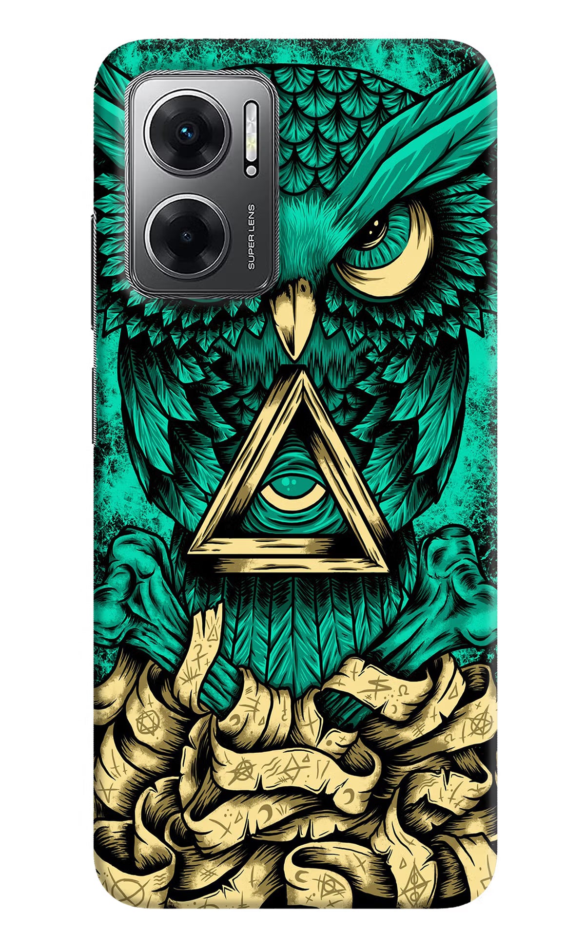Green Owl Redmi 11 Prime 5G Hard Case Back Cover by Casekaro