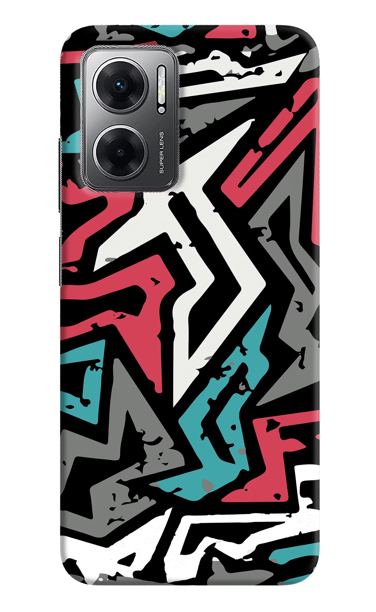Geometric Graffiti Redmi 11 Prime 5G Hard Case Back Cover by Casekaro