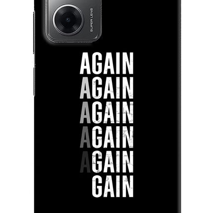 Again Again Gain Redmi 11 Prime 5G Hard Case Back Cover by Casekaro