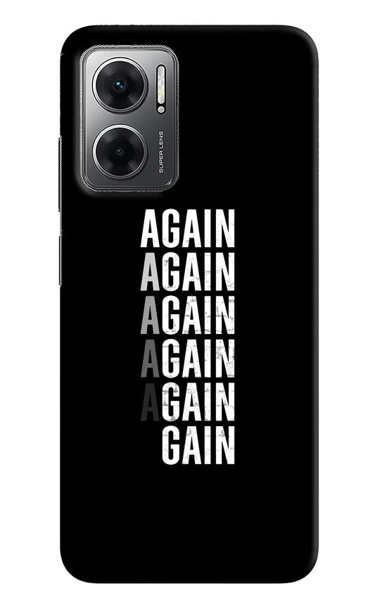 Again Again Gain Redmi 11 Prime 5G Hard Case Back Cover by Casekaro