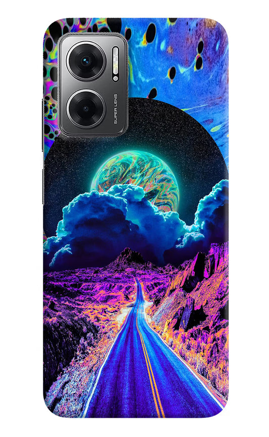 Psychedelic Painting Redmi 11 Prime 5G Hard Case Back Cover by Casekaro