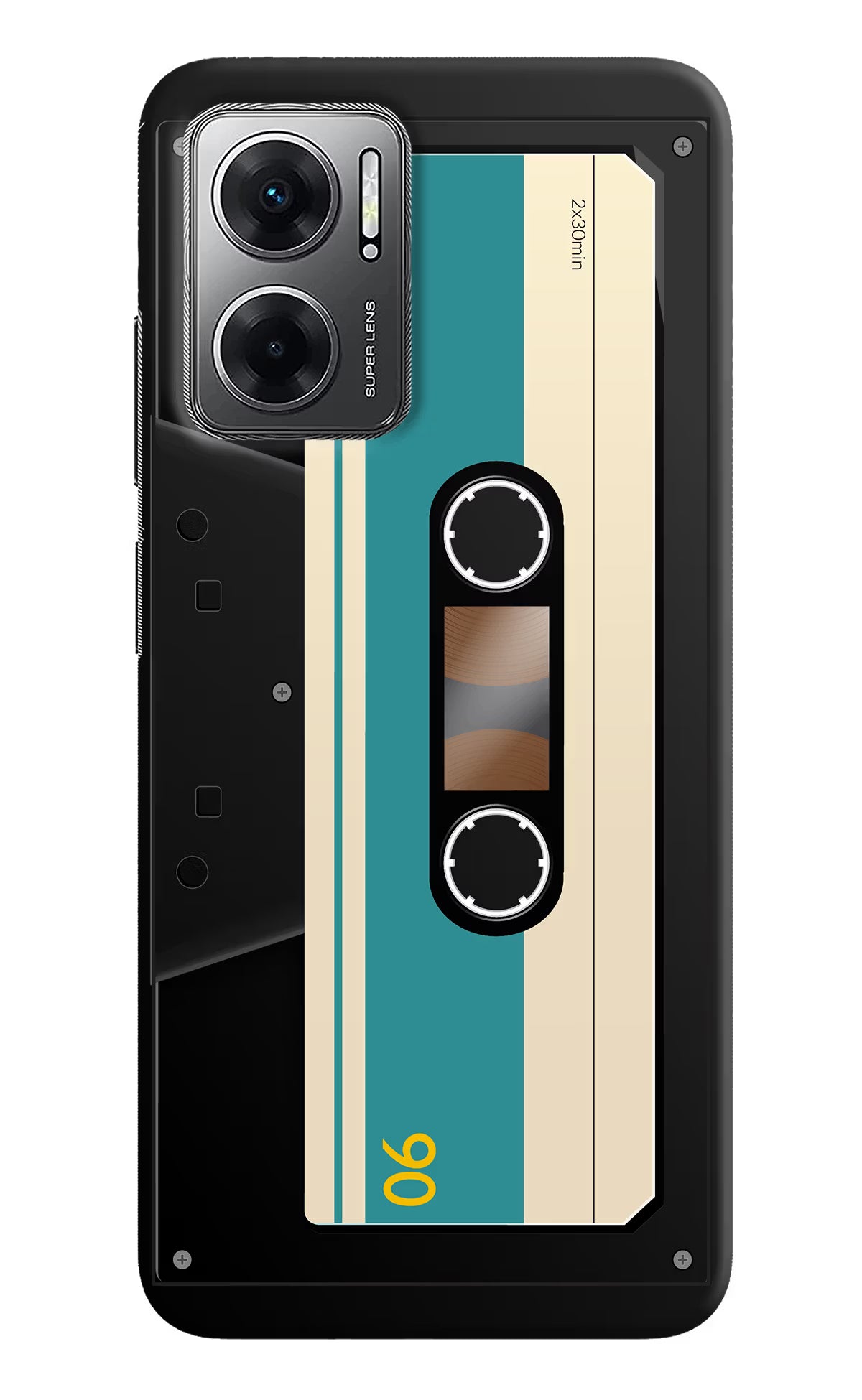 Cassette Redmi 11 Prime 5G Hard Case Back Cover by Casekaro
