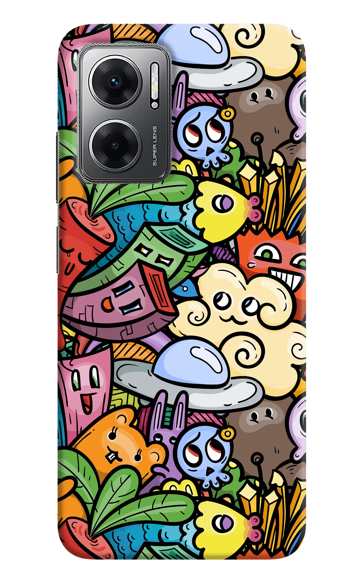 Veggie Doodle Redmi 11 Prime 5G Hard Case Back Cover by Casekaro