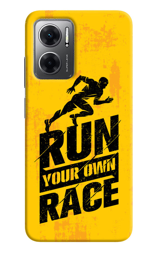 Run Your Own Race Redmi 11 Prime 5G Hard Case Back Cover by Casekaro