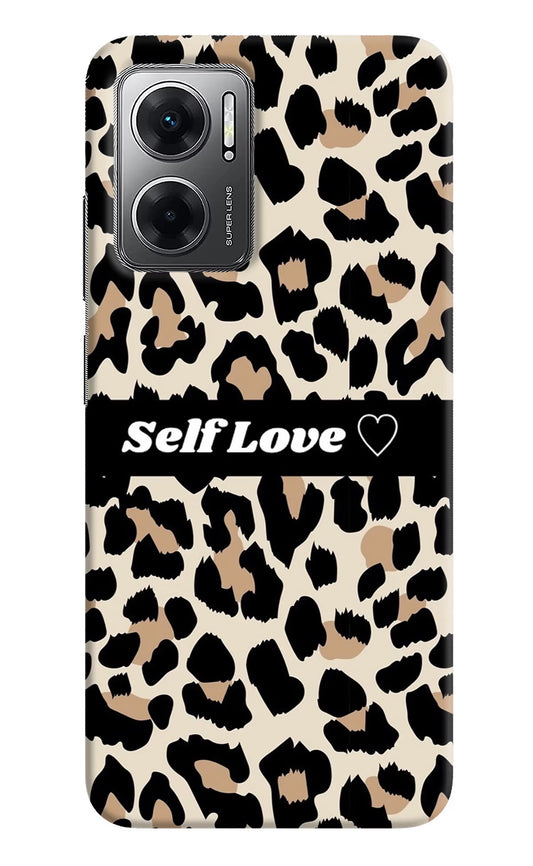 Leopard Print Self Love Redmi 11 Prime 5G Hard Case Back Cover by Casekaro