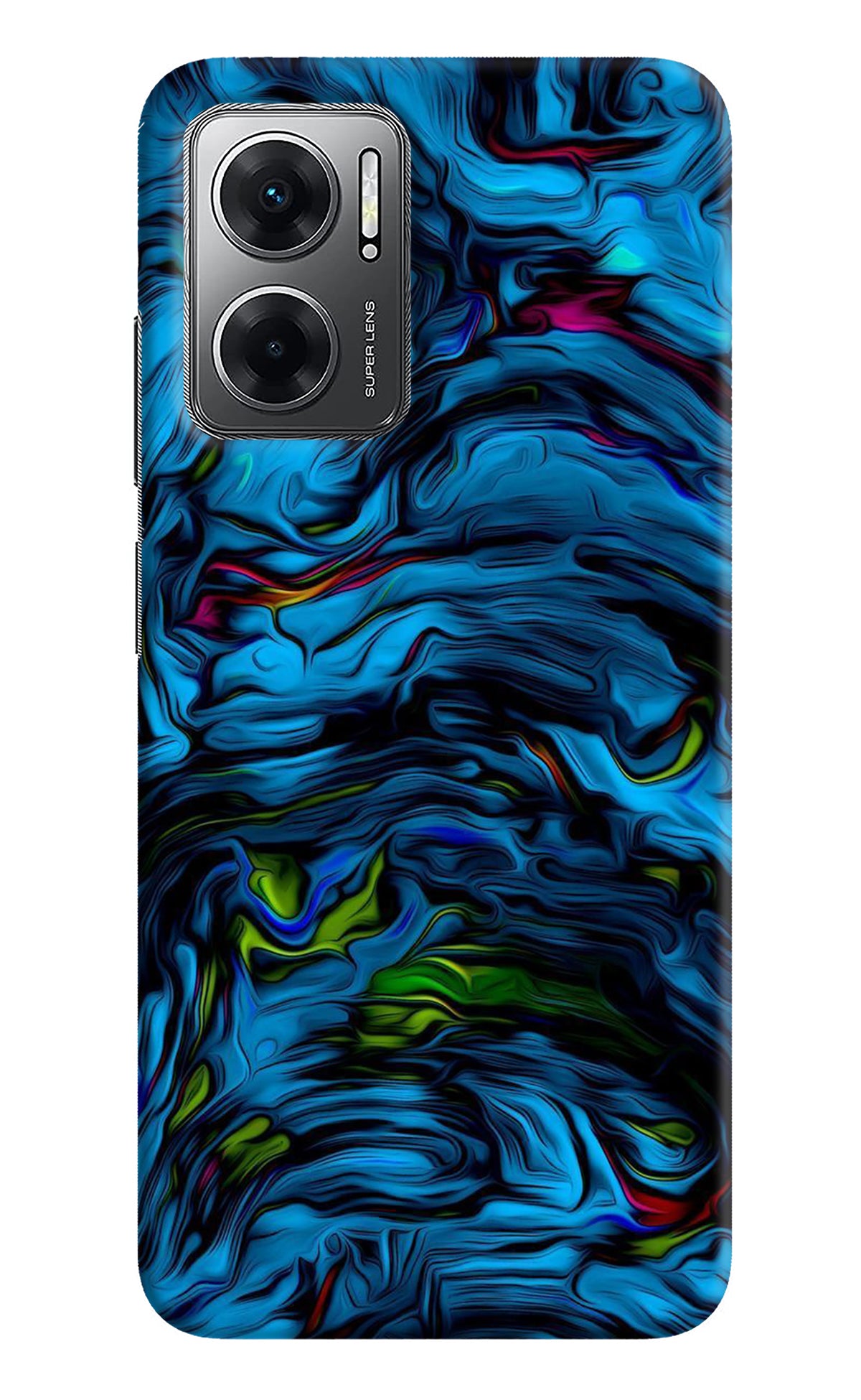 Dark Blue Abstract Redmi 11 Prime 5G Back Cover