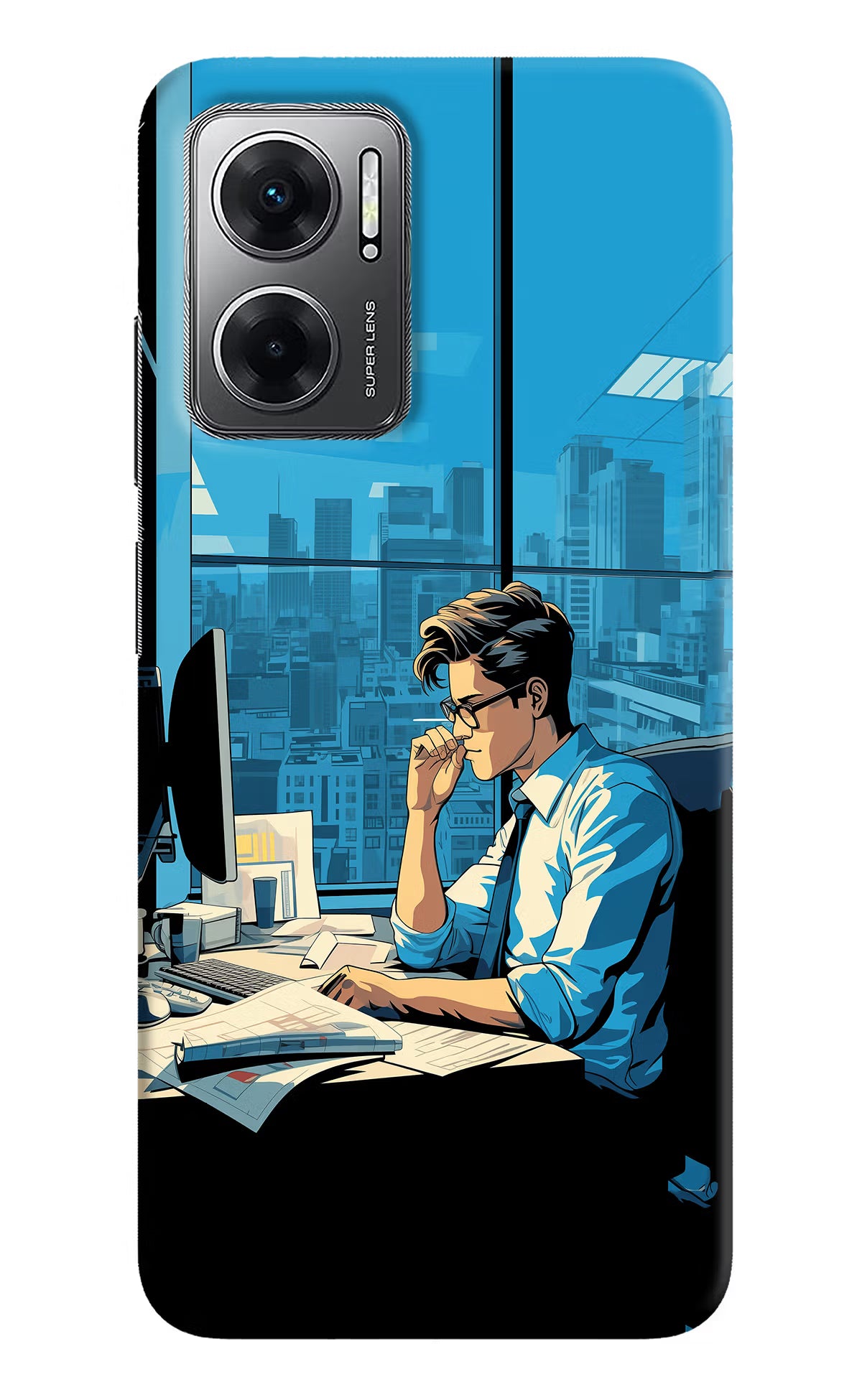 Focused Hustler (AI Generated) Redmi 11 Prime 5G Hard Case Back Cover by Casekaro