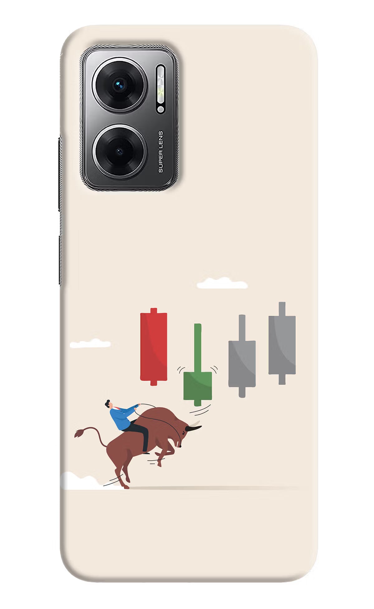 Bull Trading Momentum Redmi 11 Prime 5G Hard Case Back Cover by Casekaro