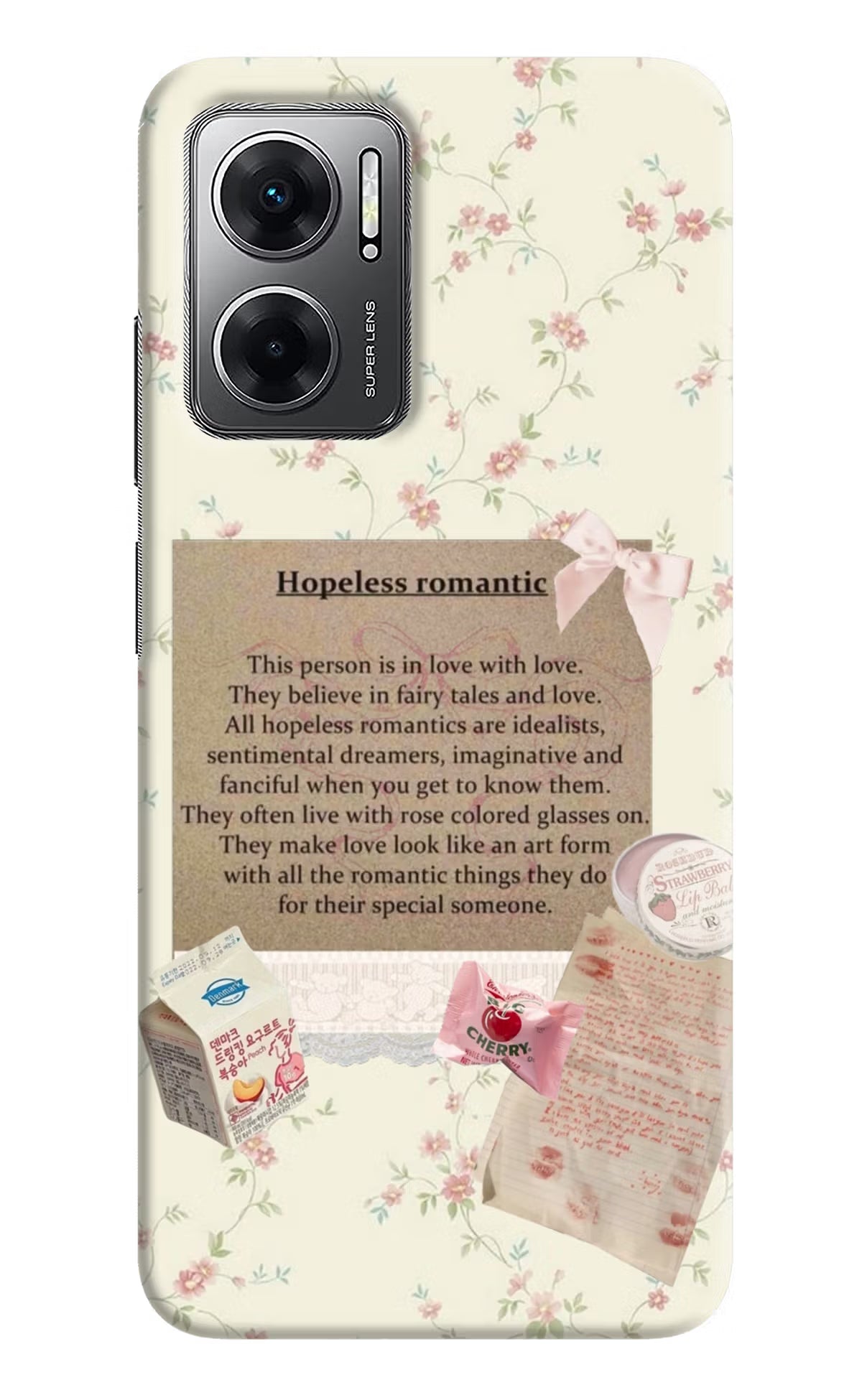 Hopeless Romantic Redmi 11 Prime 5G Hard Case Back Cover by Casekaro