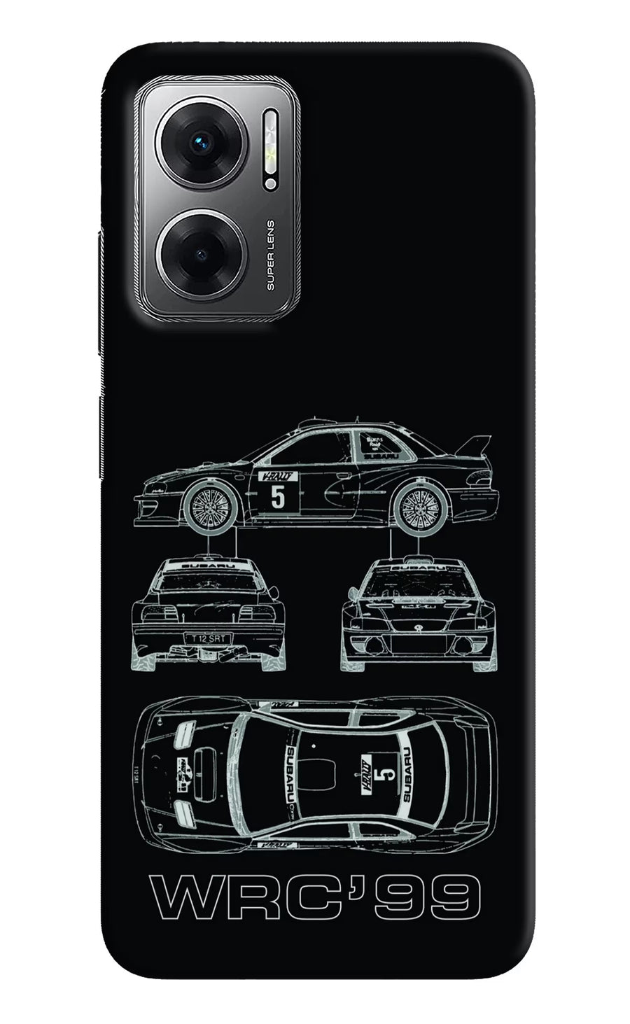 WRC'99 Redmi 11 Prime 5G Back Cover, Hard case