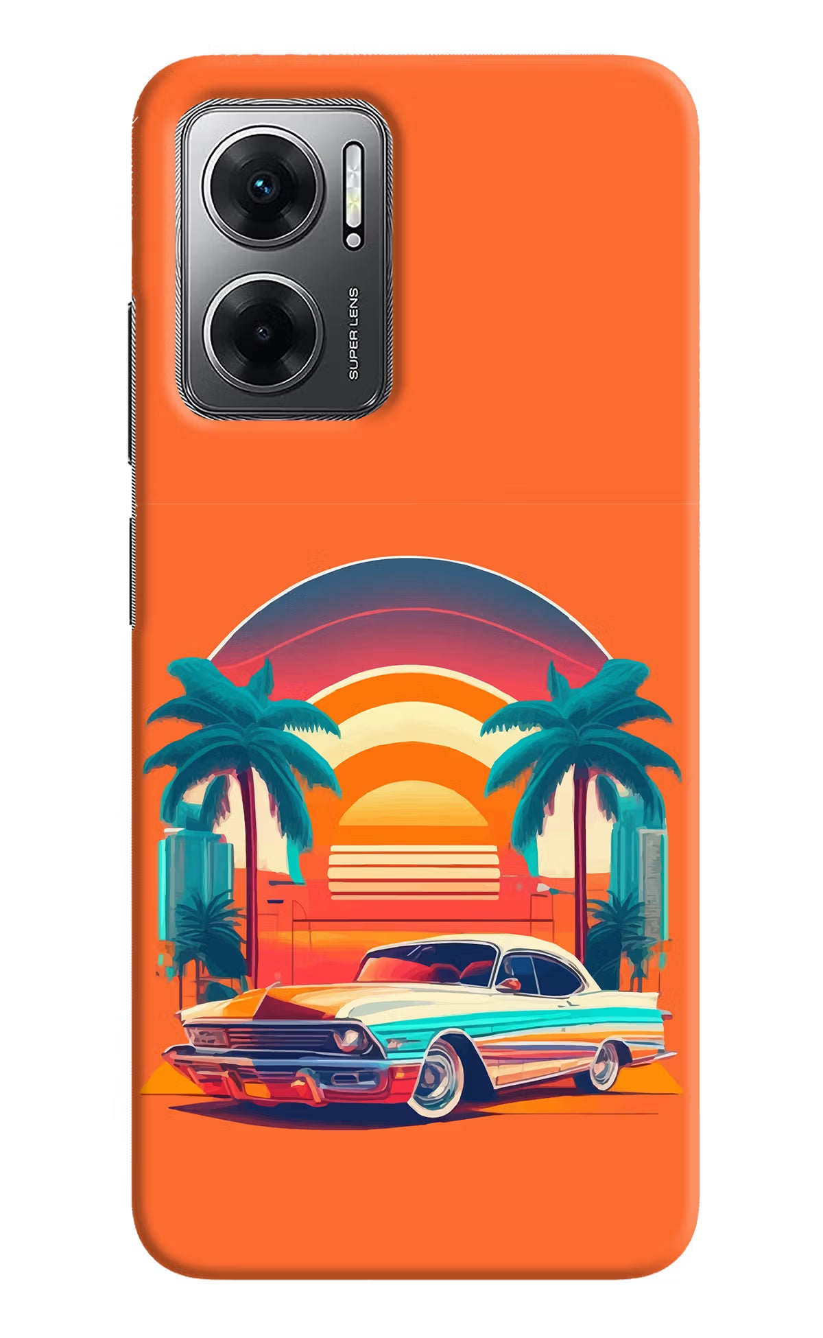 Palm Drive 80s Redmi 11 Prime 5G Hard Case Back Cover by Casekaro